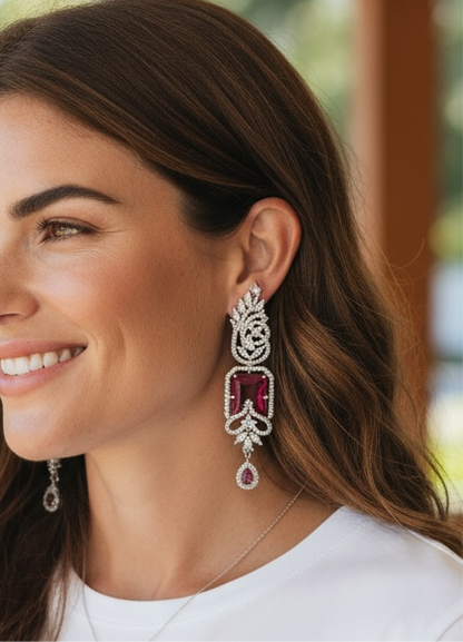 Statement earrings: AD earrings