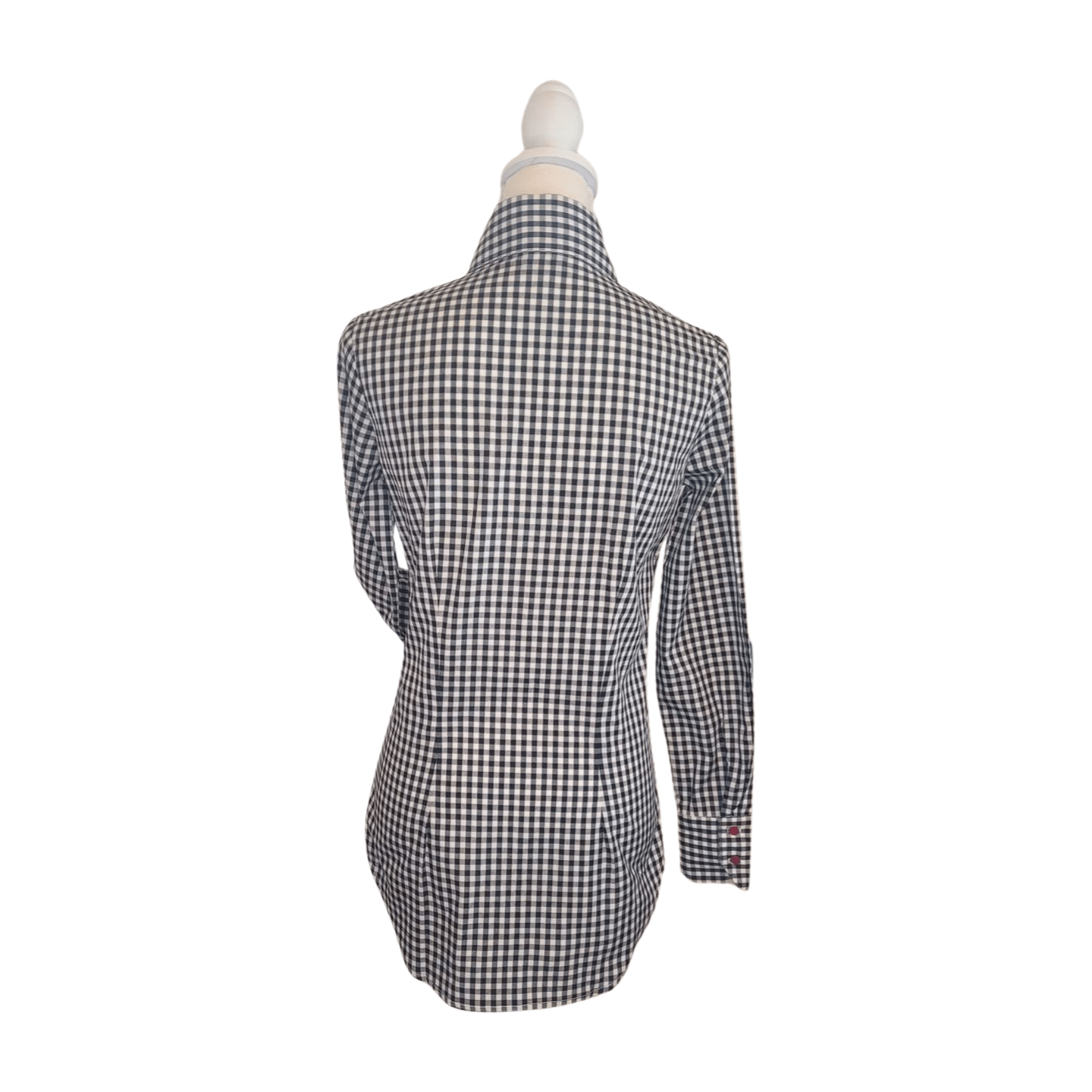 Black & Cream Gingham Women's Western Shirt | Core Collection