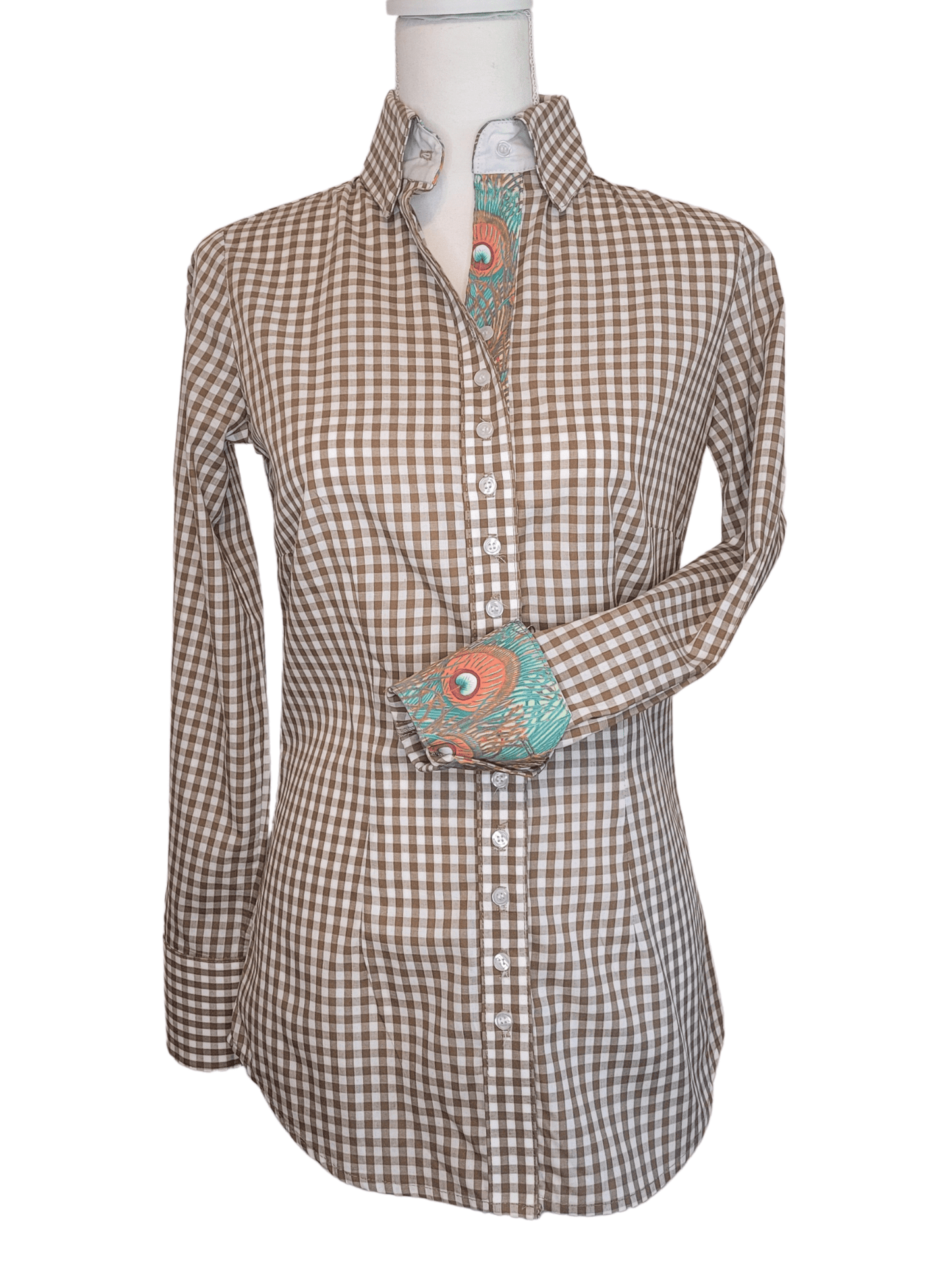 Olive Gingham Women's Western Shirt | Core Collection