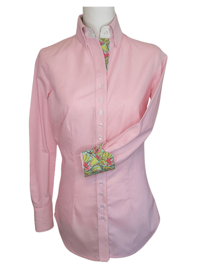 Core Collection Pink Gingham Women's Western Shirt