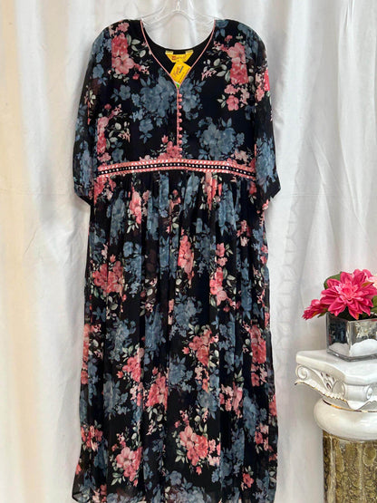 Chiffon long kurti