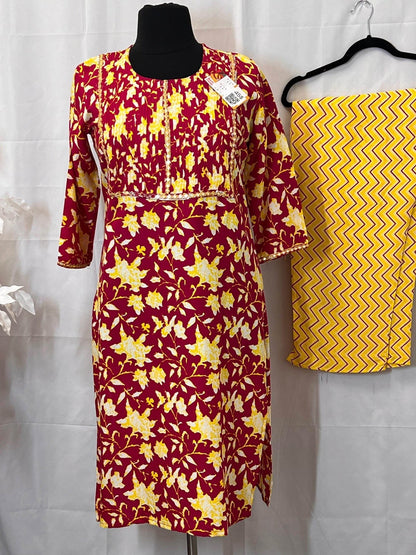 Pure cotton kurti pant set