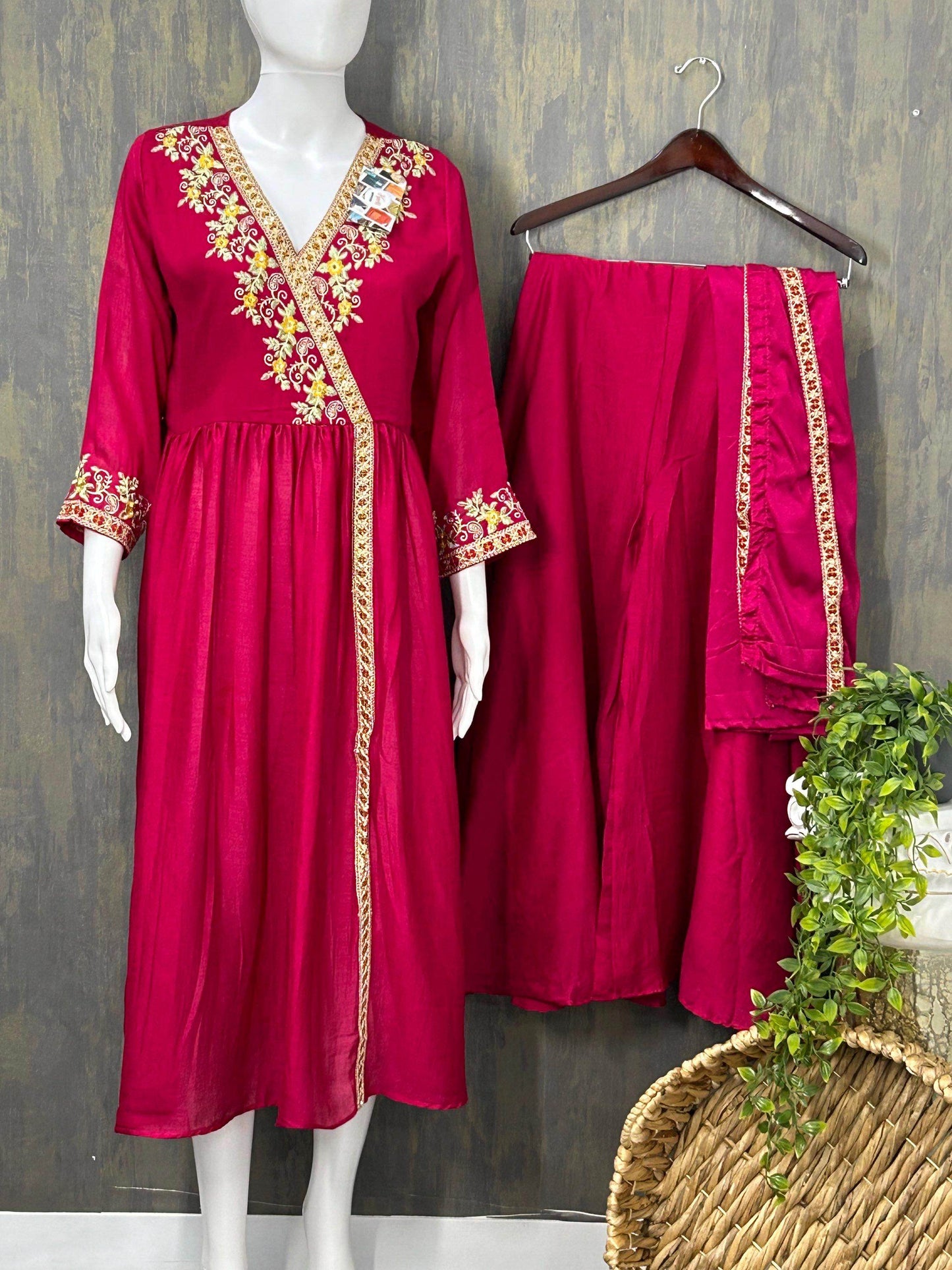 Party wear kurti palazzo set