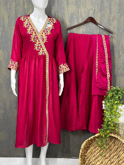 Party wear kurti palazzo set
