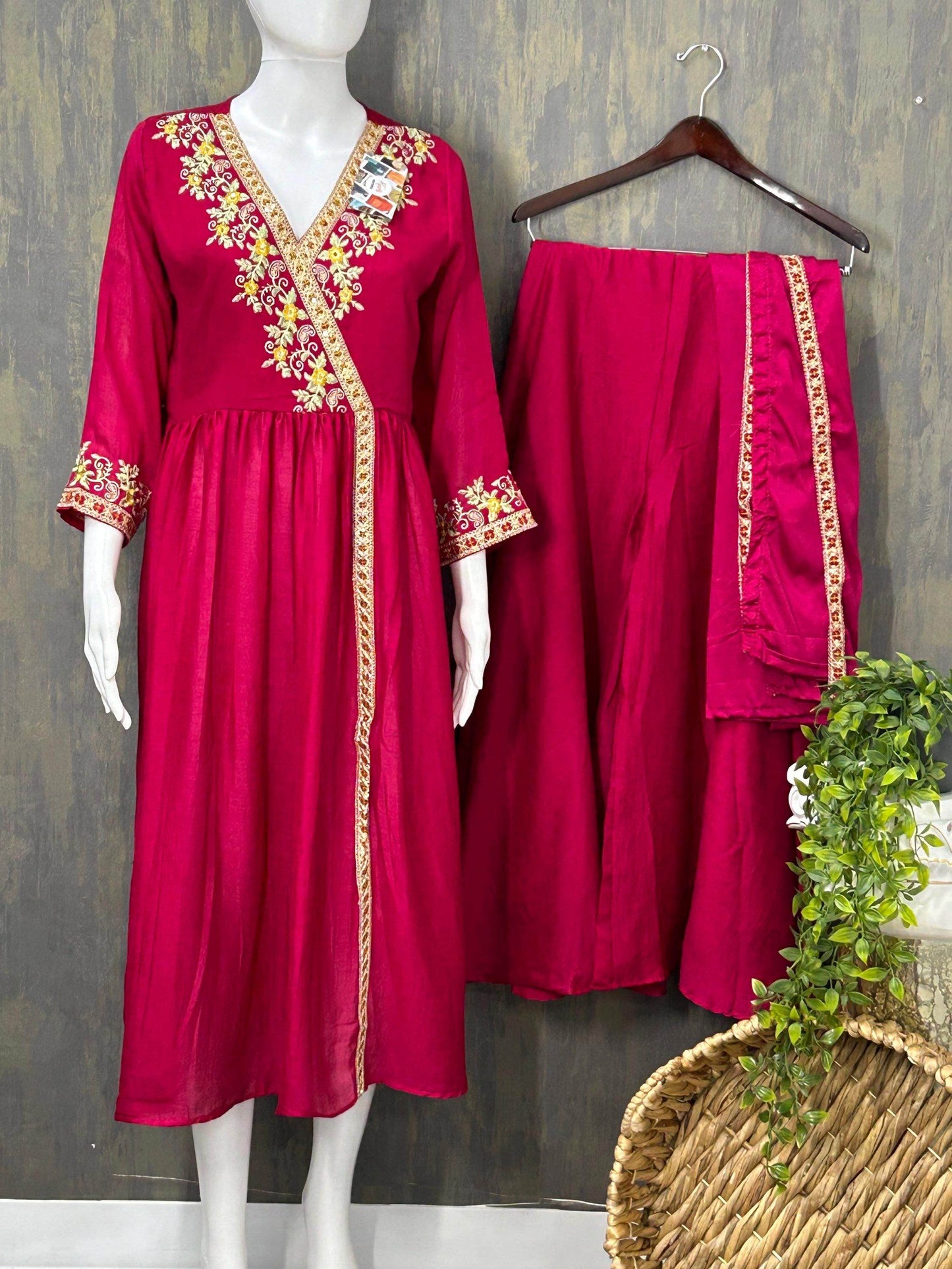 Party wear kurti palazzo set