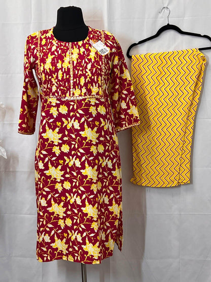 Pure cotton kurti pant set