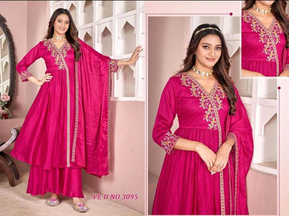 Party wear kurti palazzo set