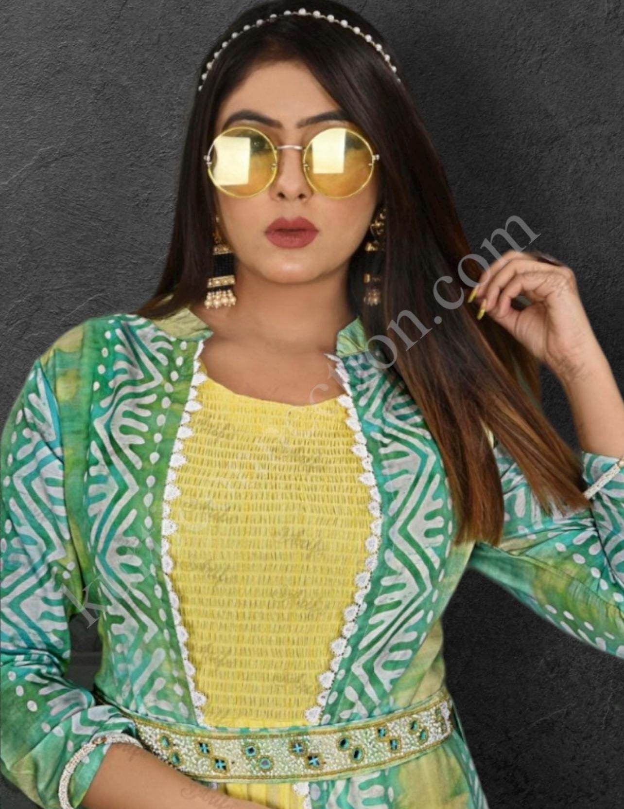 Rayon Kurti with jacket