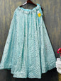Sequin Lehenga | light blue - garba
