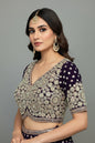 Heavy work blouse | purple blouse