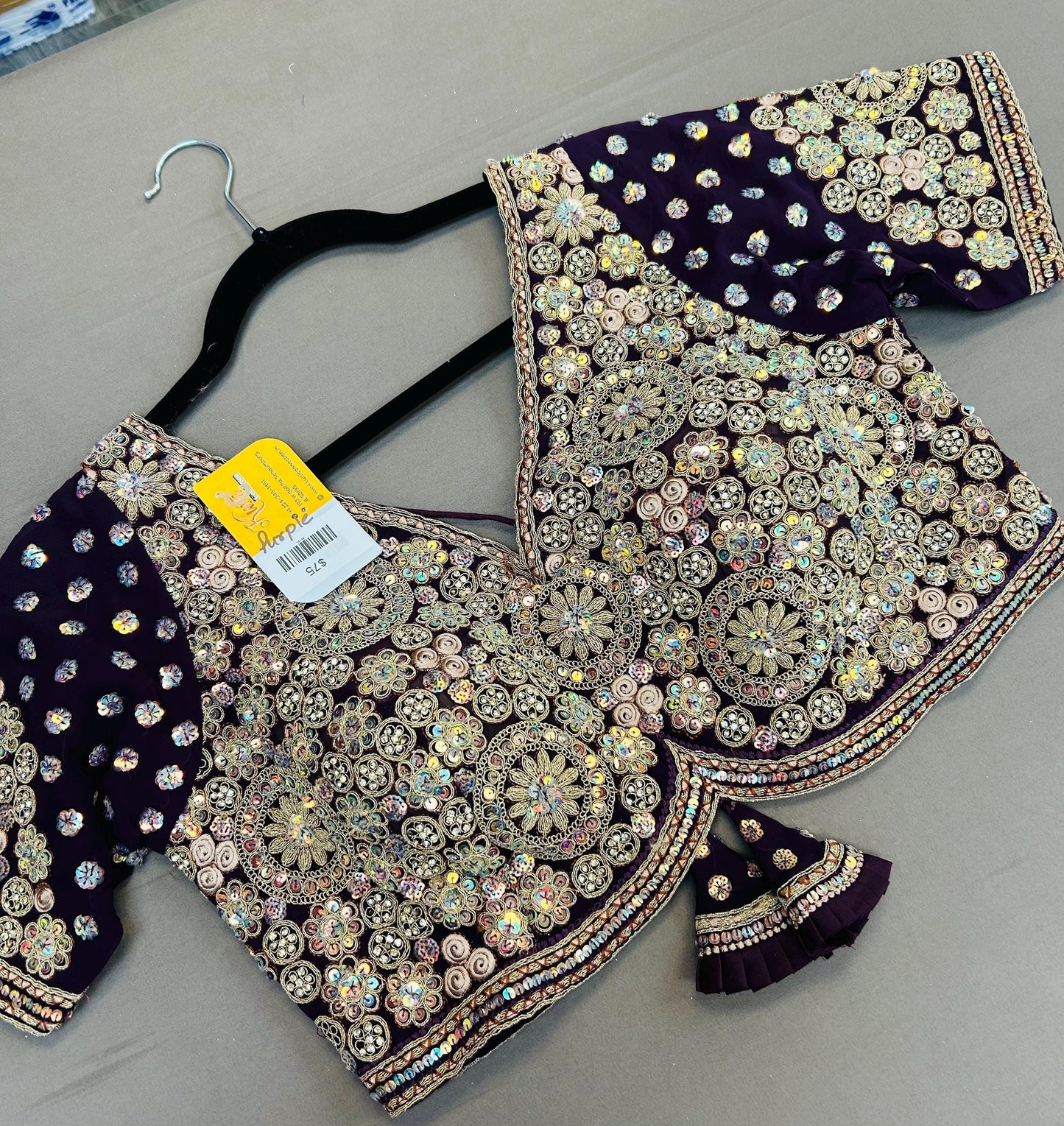Heavy work blouse | purple blouse