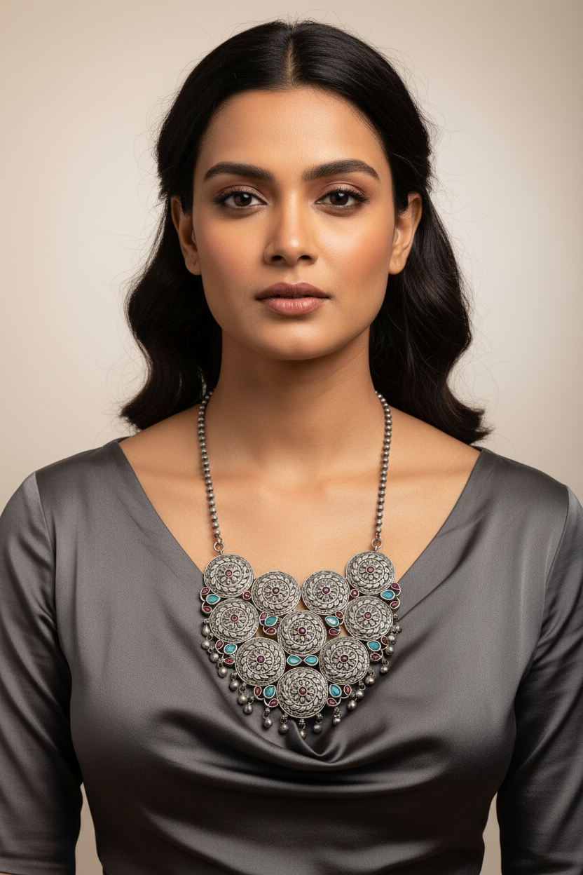 Banjara necklace  | oxidized silver jewelry