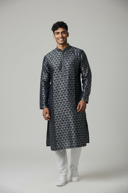 Men’s kurta pajama set : Jaquard cotton