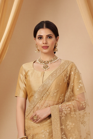 Antique gold blouse