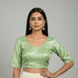 Embroidered Crop Top Blouse