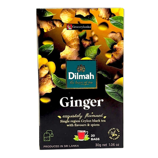 Dilmah Ginger Flavored Ceylon black tea 20 tea bags