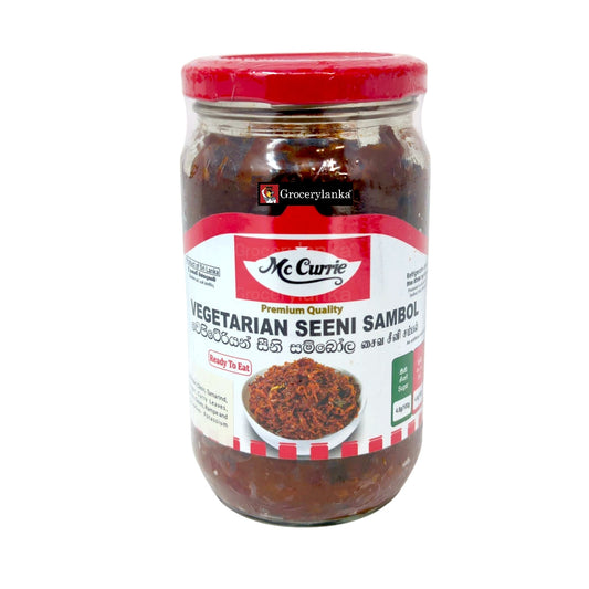 Mc Currie Vegetarian Seeni Sambol 350g – Sweet & Spicy Sri Lankan Onion Relish