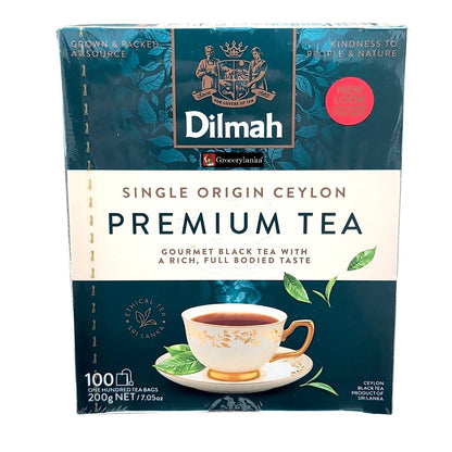 Dilmah Premium Ceylon Tea – 100 Tea Bags of Fine Sri Lankan Black Tea