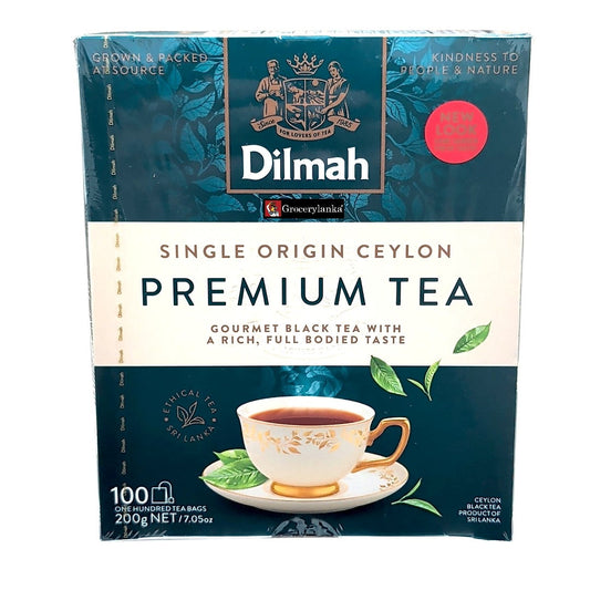 Dilmah Premium Ceylon Tea – 100 Tea Bags of Fine Sri Lankan Black Tea