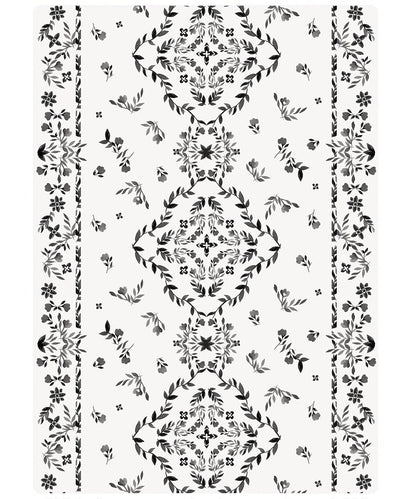 The August Rose White Shwally Playmat